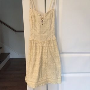 GUESS cream lace dress